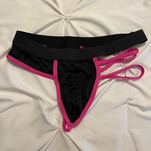 Black and Pink mens thong